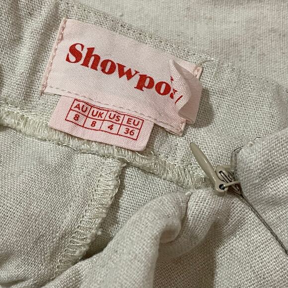 Showpo. Make Me Yours Jumpsuit - Natural - US 4 - Picture 13 of 15